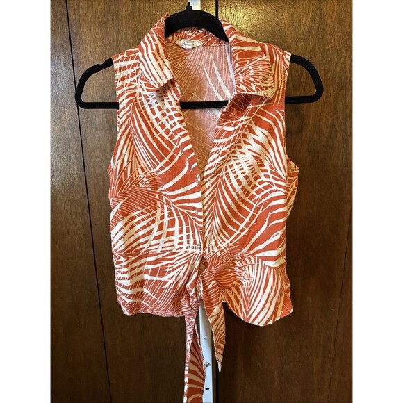 Panama Jack Tropical Pant/Shirt Set Soft Linen Rayon Blend Sz Lg Beach Resort - Picture 3 of 11